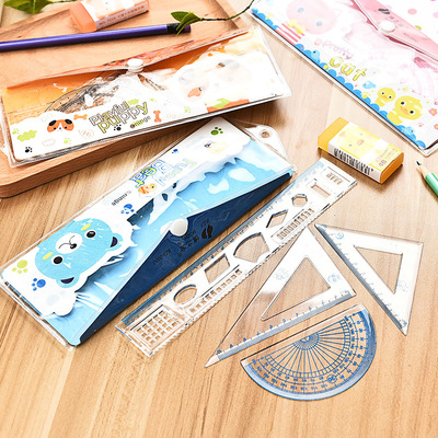 卡通學生套尺 簡約經(jīng)典的學習伴侶