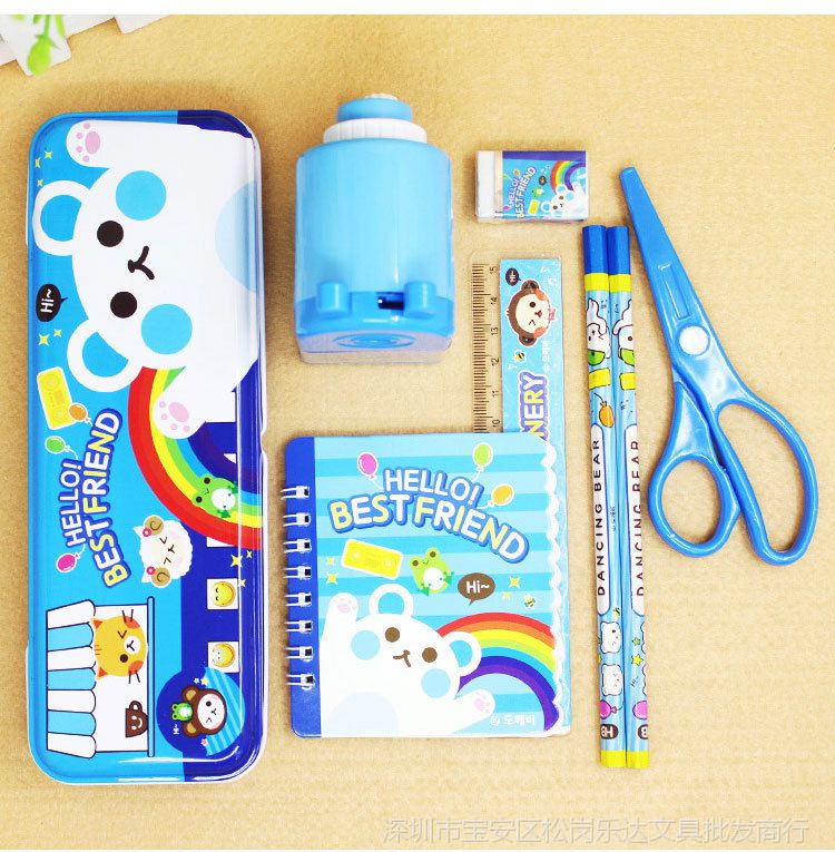 韓版卡通文具套裝 點(diǎn)亮學(xué)習(xí)樂(lè)趣，傳遞生日祝福